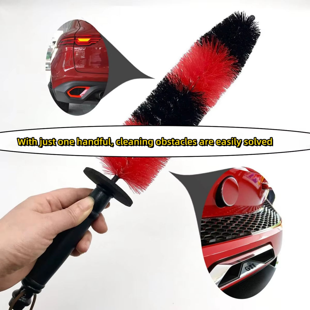 Professional Auto Wheel Cleaning Brush for Detailing Tires, Rims, and Engine Components