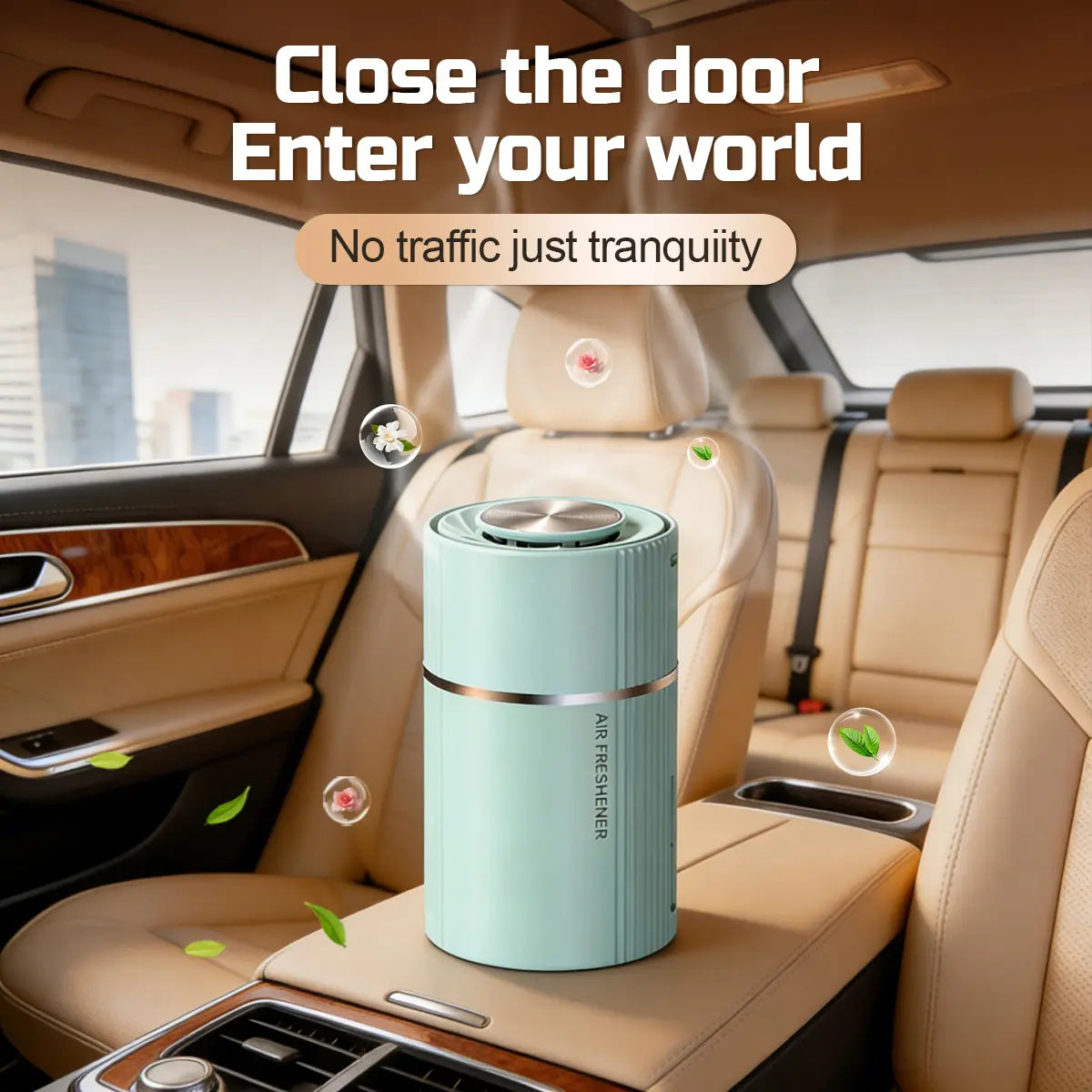【Acechace Smart Car Air Freshener】200Ml Auto Intermittent Fragrance, One-Click Start/Stop, Odor Removal & Air Purification, Long Lasting Scent for Car Home, 5 Mins Cycle Diffuser