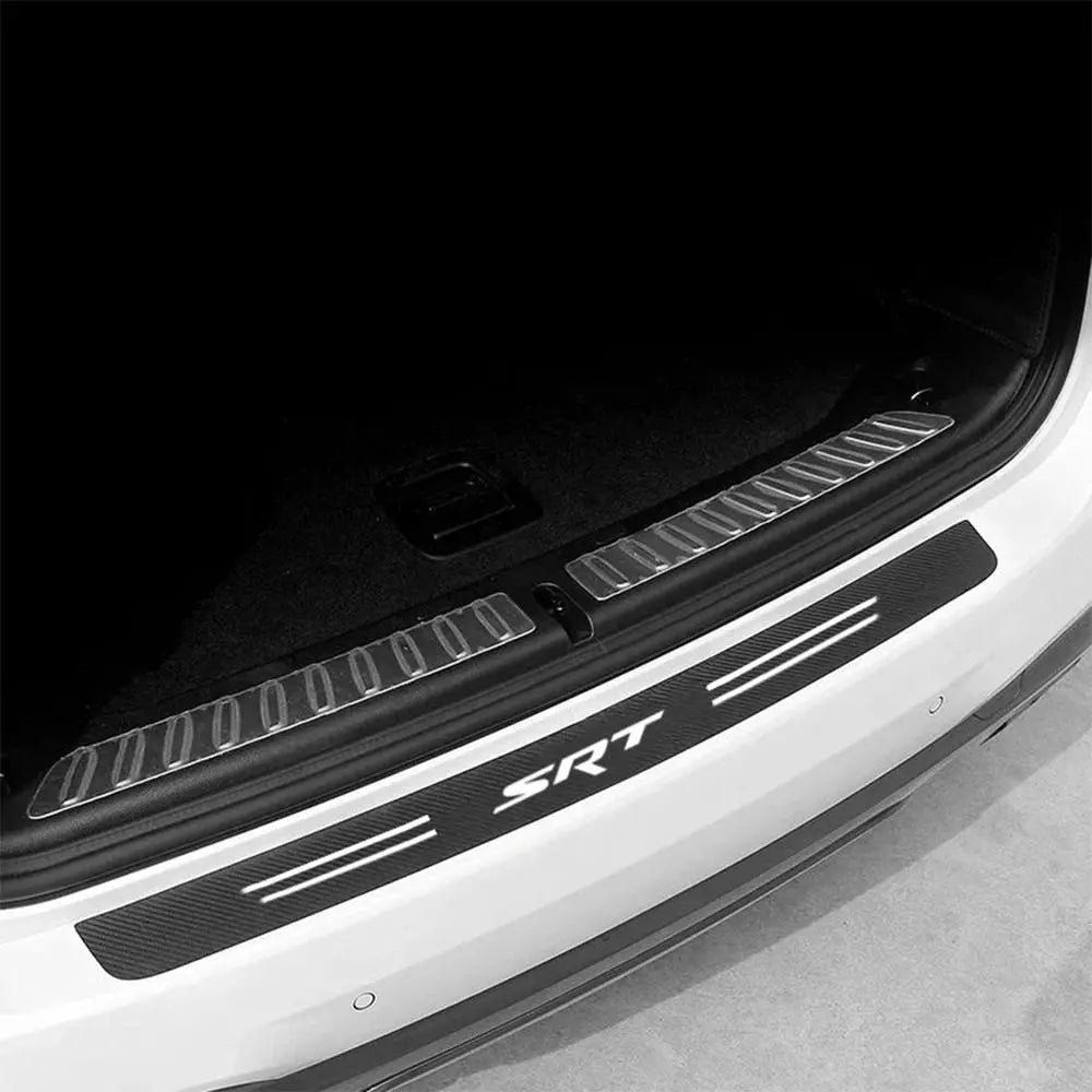Car Door Sill Protector, Car Door Sill Sticker, Anti-Scratch Car Door Sill Sticker, Automotive Car Exterior Accessories for Dodge SRT Logo Decoration