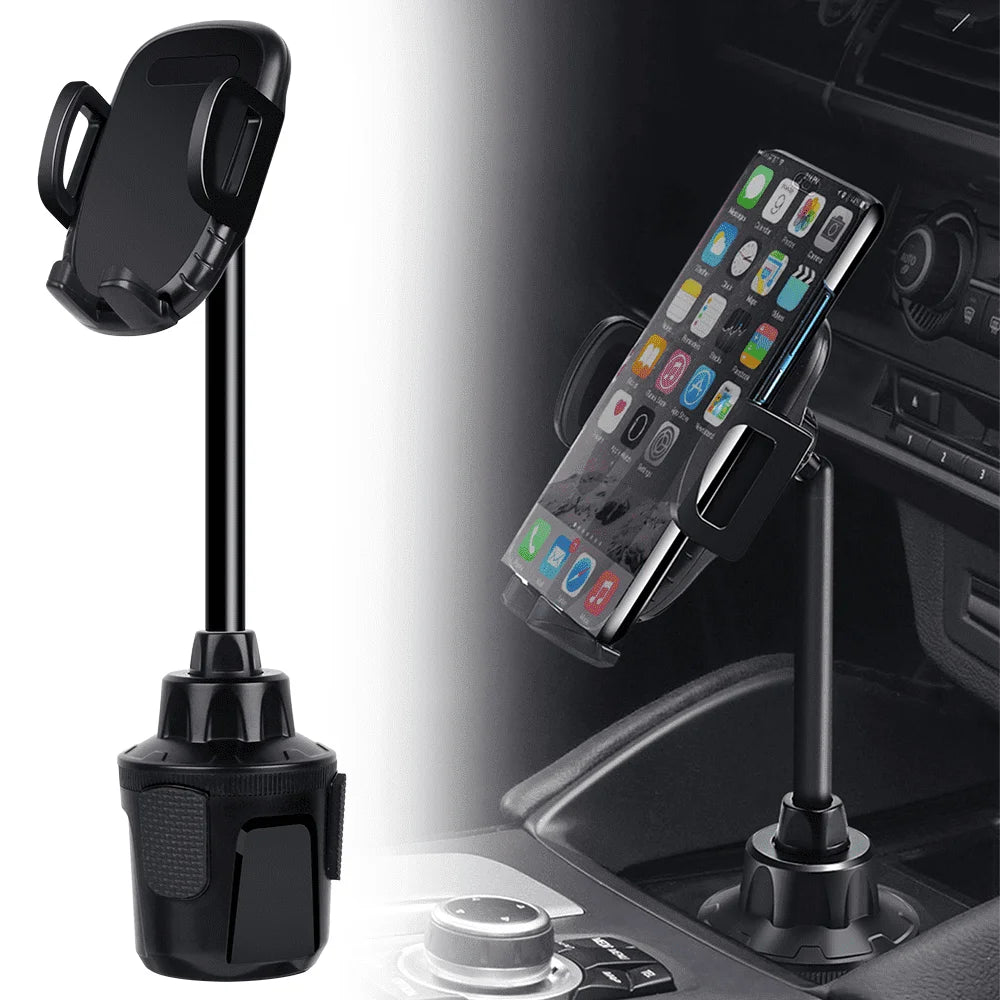 Universal Adjustable Car Cup Holder Phone Mount for iPhone and Samsung
